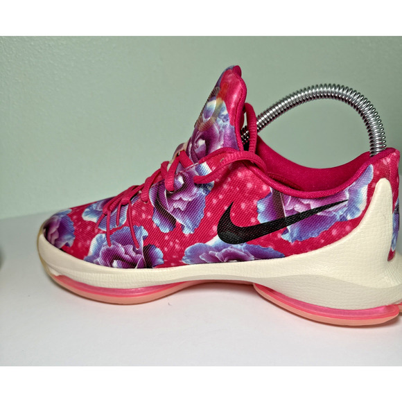 Nike KD 8 Aunt Pearl Pink Sneakers Basketball colorful Size 5 Y Amazing - Picture 6 of 10